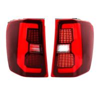 Dsonbc Feu Arrière À LED Pour Grand Pour Cherokee 1999-2004 De Position Stop Recul Clignotant Dynamique 12 V Auto Feux arrières(Red Shell)