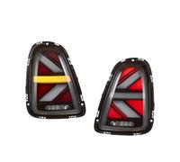 Dsonbc Feux Arrière À LED Pour R56 2007-2013 De Jour Recul Freinage Et Clignotants Auto Feux arrières(Transparent)