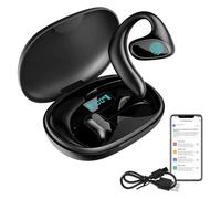 Dsongo Meacode AI Translation Earbuds, Talk Buds Translator, Traducteur Instantané 144 Langues, 30h Autonomie, Réduction de Bruit, Écouteurs Ouverts (Noir)