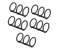 DSOUWEH Anneaux de reliure métalliques à 3 trous pour feuilles mobiles : un choix polyvalent pour le classement de notes et les projets de loisirs, Noir, 30mm