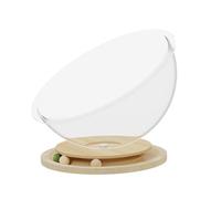 DSOUWEH Carrousel en Bois pour Chat, Centre d'activités combinant des fonctionnalités attrayantes et Un Espace de Couchage Confortable pour Chatons, Clair, S
