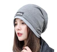 DSOUWEH Casquette Anti-Radiation essentielle d'hiver, avec fibres acryliques douces pour Style polyvalent, chapeau de rayonnement à ondes électromagnétiques, Gris foncé