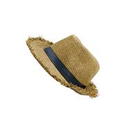 DSOUWEH Chapeau de plage à la mode pour un Look d'été tendance, disponible en différentes couleurs, chapeau de paille à large bord, chapeau de soleil, kaki