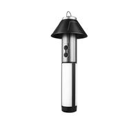 DSOUWEH Lampe de tente avec crochet Lanterne de camping rechargeable USB 4 sections de poteaux de lampe extensibles librement de camping ABS