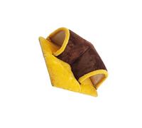 DSOUWEH Les Tunnels pour cobayes Ont Un Aspect Unique et Un Coussin Amovible, offrant sécurité et Confort pour aux Petits Animaux Pendant Leur Sommeil, Couleur Café