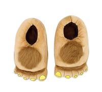 DSOUWEH Pantoufles respectueuses de la peau pour une expérience confortable et de marche Pantoufles d'aventure monstre Pantoufles de pied Hobbits en polyester, abricot, taille libre