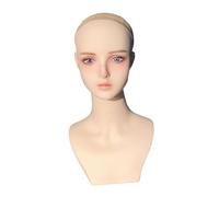 DSOUWEH Présentoir de tête de mannequin de maquillage multifonctionnel avec accessoires de mode pour la maison et Se place de manière stable sur un
