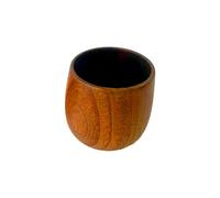 DSOUWEH Sublimez vos accords mets et vins avec ce verre à vin extra-large et cette tasse à thé en bois universel grillé, alliant charme intemporel et contre les brûlures, 150 ml