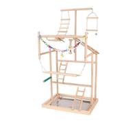 DSOUWEH Un Magnifique perchoir en Bois pour perroquets, avec des éléments | inspirés du cinéma et des possibilités d'escalade sécurisées. Vos oiseaux s'amuseront comme fous dans cette aire de jeux