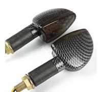 DSPOLIMV Compatible avec CB599 pour CB600 pour CBR600 pour F2 pour F3 pour F4 pour F4i pour Hornet pour CB919 Clignotants Gauche Droite pour Motos Feux Flexibles Clignotants de Moto(Carbon Fiber)
