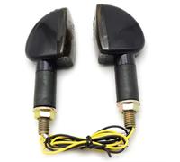 DSPOLIMV Compatible avec CB599 pour CB600 pour CBR600 pour F2 pour F3 pour F4 pour F4i pour Hornet pour CB919 Clignotants Gauche Droite pour Motos Feux Flexibles Clignotants de Moto(Black)