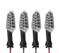 DSPOLIMV Compatible avec ER-6N pour ER650 2009 2010 2011 2012 2013 2014 2015 2016 pour Z750R 2011 2012 2013 Clignotant Avant Arrière Lampe Témoin Clignotants de Moto(Clear,2pairs)