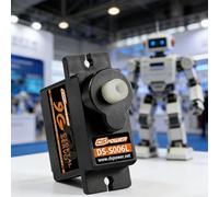 Dspowe 9g Moteur de servos numérique avec engrenage en plastique et métal, couple élevé et faible bruit RC Servos compatibles avec télécommande