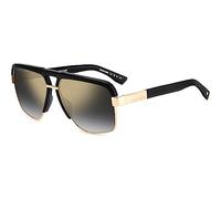 Dsquared D2 0084/s Sunglasses, 2M2/FQ Black Gold, 61 Unisex