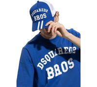 Dsquared2 Bros Casquette De Baseball Icon Trucker Neuve À Rayures En Maille