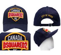 Dsquared2 Cap En Jean Iconique Baseball Bleu Brodé Ajustable 2021