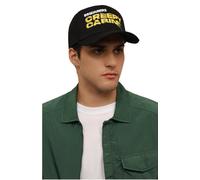 Dsquared2 Casquette Baseball Coton Canvas Noir Logo Brodé Unisexe