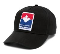 Dsquared2 Casquette Baseball Icon Leaf Rétro Noir Toile Unisexe