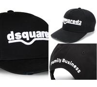 Dsquared2 Casquette Baseball Iconic D2 Logo Noir 2021, Neuf, Réglable