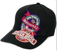 Dsquared2 Casquette Baseball Noire Avec Logo Brodé En Perles, 2021