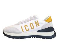 DSQUARED2 Chaussures Homme Sneakers Running SNM0417 11708205 M319 Blanc et Jaune, Blanc et jaune., 44 EU