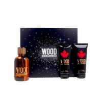 DSQUARED2 Coffret Wood Pour Homme - Eau de toilette 100 ml + Gel douche 100 ml + Baume après-rasage 100 ml