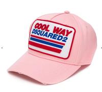 Dsquared2 Cool Way Casquette Baseball Jaune Brodée Logo Chapeau