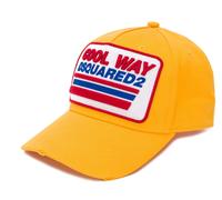 Dsquared2 Cool Way Casquette Baseball Jaune Brodée Logo Chapeau