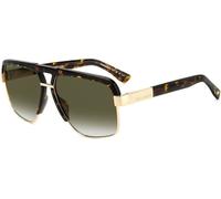 DSQUARED2 D2 0084/S 2IK HAVANA GOLD 61/15/140 Lunettes de soleil hommes