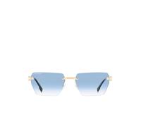 Dsquared2 Lunettes de soleil D2 0102/S Homme Métal Or-Bleu 58/16/145 Carré Ombré