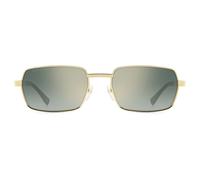 Dsquared2 - Lunettes de soleil rectangulaires en métal - unisex - Accessoires - Jaune - Taille: 58 MM