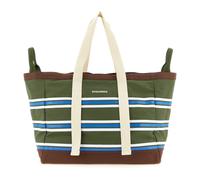 Dsquared2 - D2 College Striped Cotton Canvas Shopping Bag - Femme - Sacs - Multicolore - Taille: ONE Size