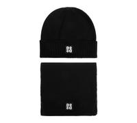 Dsquared2 - Ensemble Bonnet et Écharpe - Homme - Accessoires - Noir - Taille: ONE Size
