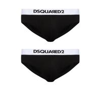Dsquared2 - Ensemble de Sous-Vêtements Slip Bi-Pack Élégant - Homme - Sous-vêtements - Noir - Taille: XL