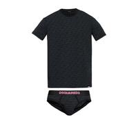 Dsquared2 - Ensemble de sous-vêtements : T-shirt et slip - Homme - Sous-vêtements - Noir - Taille: M