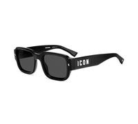 Dsquared2 Homme ICON 0009/S 807/IR Lunettes de soleil Plastique Noir Gris Géométrique