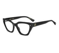 Dsquared2 Femme D2 0117 807 Montures optiques Acétate Noir Cat Eye