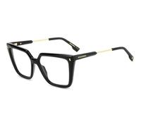 Dsquared2 Femme D2 0136 807 Montures optiques Acétate Noir Carré