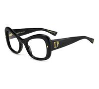 Dsquared2 Femme D2 0138 807 Montures optiques Acétate Noir Papillon