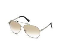 Dsquared2 Femme Dsquared2 DQ0356 59F Lunettes de soleil outlet Métal Beige Marron Pilote Normale Ombré