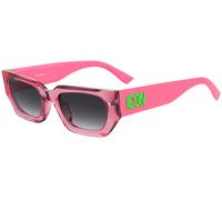 Dsquared2 Femme Dsquared2 ICON 0017/S 67T/9O Lunettes de soleil Acétate Rose Gris Carré Ombré