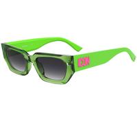 Dsquared2 Femme Dsquared2 ICON 0017/S 6FZ/9O Lunettes de soleil Acétate Vert Gris Carré Ombré