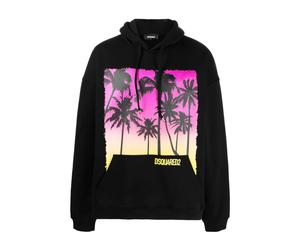 Dsquared2 - Herca Fit Sweat à capuche - Homme - Sweatshirts et sweats à capuche - Noir - Taille: L