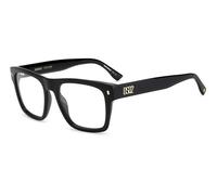 Dsquared2 Homme D2 0037 2M2 Montures optiques Acétate Noir Carré