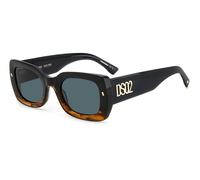Dsquared2 Homme Dsquared2 D2 0061/S EX4/KU Lunettes de soleil Acétate Marron Bleu Géométrique