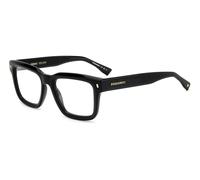 Dsquared2 Homme Dsquared2 D2 0090 807 Montures optiques Plastique Noir Carré