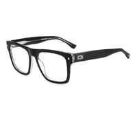 Dsquared2 Homme Dsquared2 ICON 0018 7C5 Montures optiques Acétate Cristal/Noir Carré