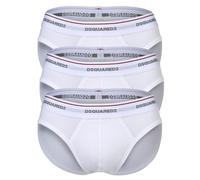 DSQUARED2 Homme Slips, 3er Paquet - 3-Pack Slip, Coton Stretch, Logo Ceinture