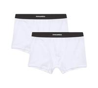 Dsquared2, Homme, Sous-vêtements, Blanc, Taille: 2XL Troncs de logo en coton stretch