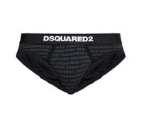 Dsquared2, Homme, Sous-vêtements, Noir, Taille: XS Slip en coton avec monogramme